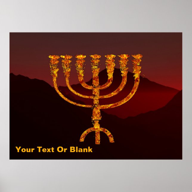 Moshe ist Menorah Poster (Vorne)