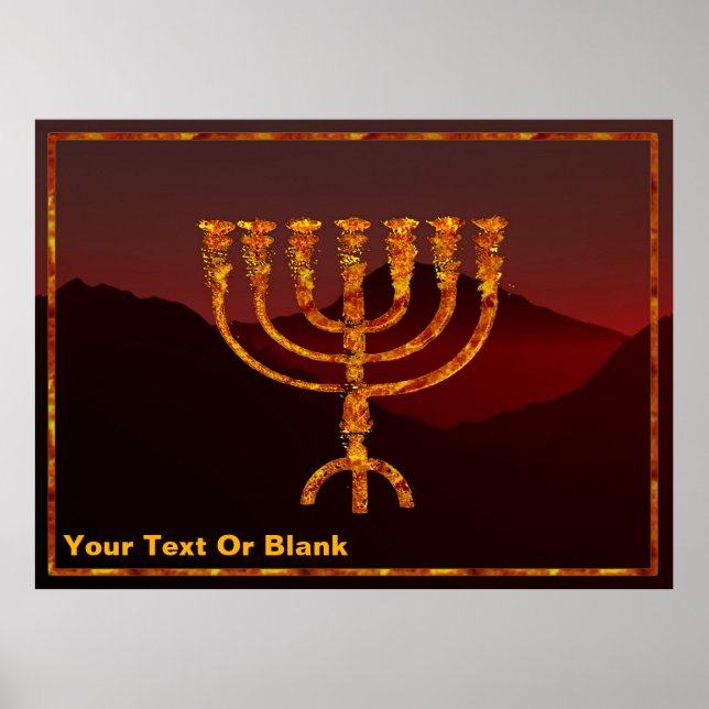 Moshe's Menorah Poster (Vorne)