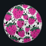 Mosiac Abstrakt Strawberries Terrazzo Muster Dartscheibe<br><div class="desc">Entworfen von Dream Big Digital Design</div>