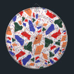Mosiac Abstrakt Terrazzo Muster Dartscheibe<br><div class="desc">Entworfen von Dream Big Digital Design</div>