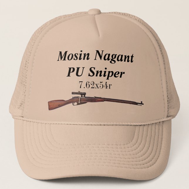 Mosin Nagant PU-Scharfschütze-Hut Truckerkappe (Vorderseite)