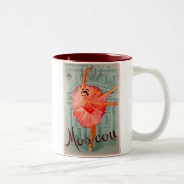 Moskau-Ballett Zweifarbige Tasse (Rechts)