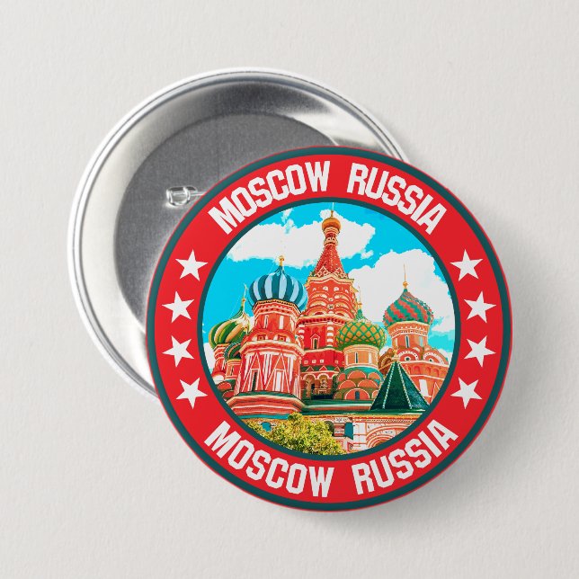 Moskau Button (Vorne & Hinten)