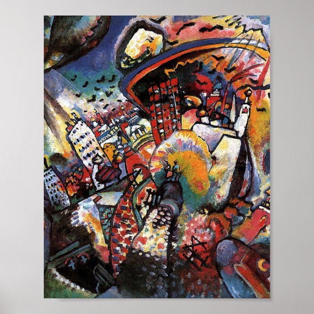 Moskau I von Vassily Kandinsky Poster (Vorne)
