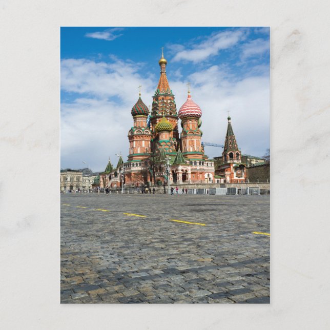 Moskau, Kathedrale Saint-Basil Postkarte (Vorderseite)