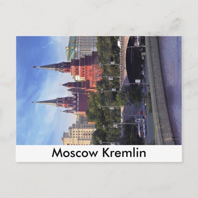 Moskau Kremlin Postkarte (Vorderseite)