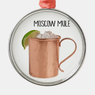 Moskau-Maultier-Kupfer-Tassen-niedrig Silbernes Ornament