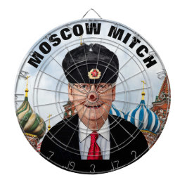 Moskau Mitch McConnell in russischer Sprache Dartscheibe