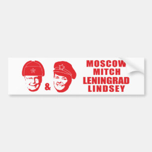 Moskau Mitch und Leningrad Lindsey Autoaufkleber
