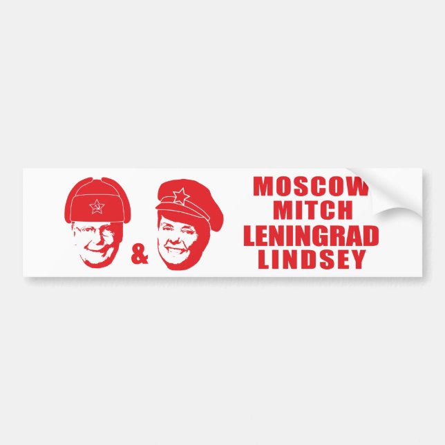 Moskau Mitch und Leningrad Lindsey Autoaufkleber (Vorne)