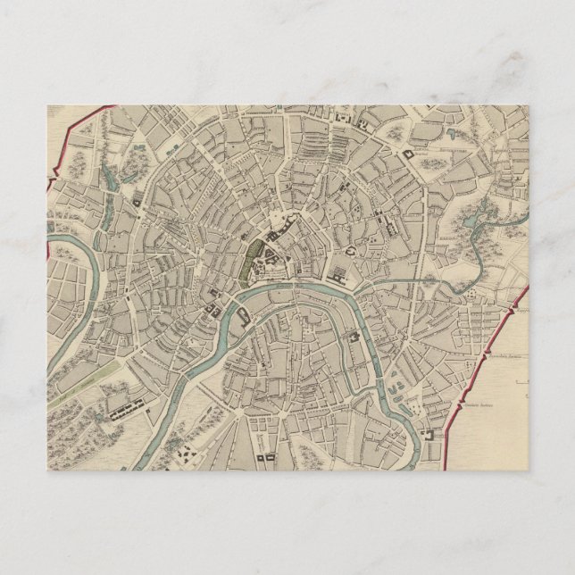 Moskau Postkarte (Vorderseite)