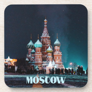 Moskau Russland Basilische Kathedrale Getränkeuntersetzer