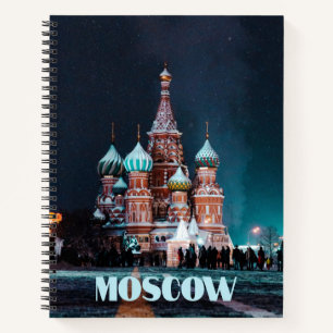 Moskau Russland Basilische Kathedrale Notizbuch