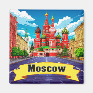 🧲 Moskau Russland Explorer Andenken Magnet