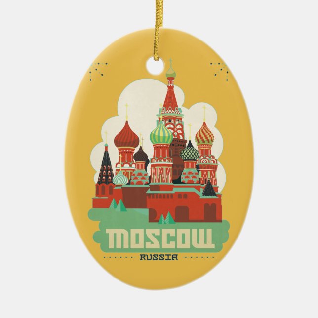 Moskau Russland Keramikornament (Vorne)