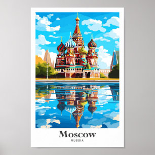 Moskau Russland Kunstausstellung Poster
