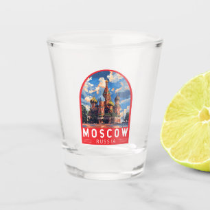 Moskau Russland Reisekunst Vintag Schnapsglas
