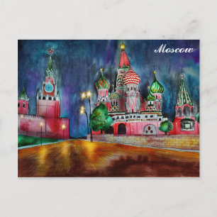 Moskau Russland Roter Platz Reise Postkarte