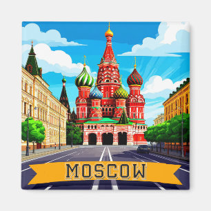 🧲 Moskau Russland Stadt Erinnerung Magnet