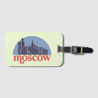 Moskau Russland Stadt Skyline Retro Stadtbild