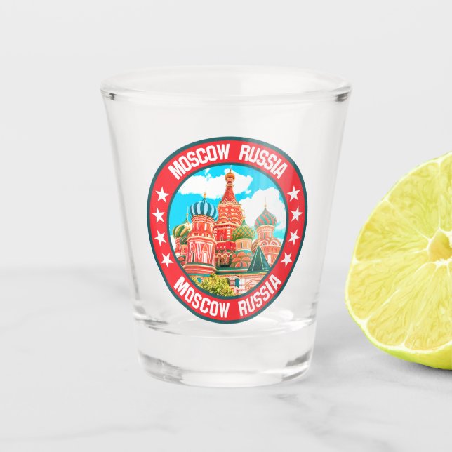 Moskau Schnapsglas (Vorderseite)