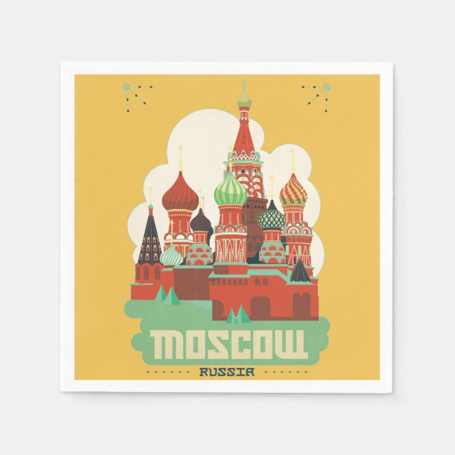 Moskau Serviette (Vorderseite)