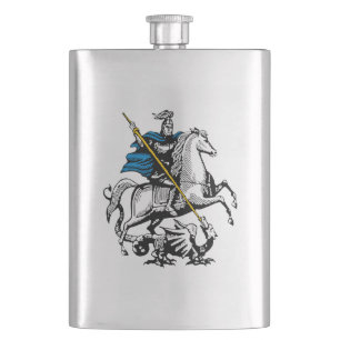 Moskau-Stadt Russland-Flaggensymbol-St- Flachmann