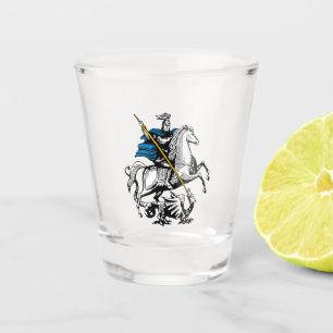 Moskau-Stadt Russland-Flaggensymbol-St- Schnapsglas