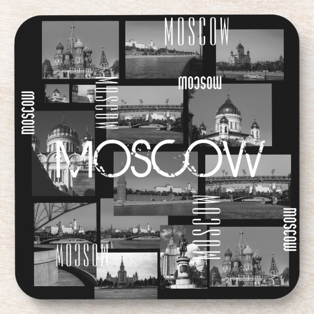 Moskau Stadt St Basil's Cathedral Architektur Stad Getränkeuntersetzer (Vorderseite)