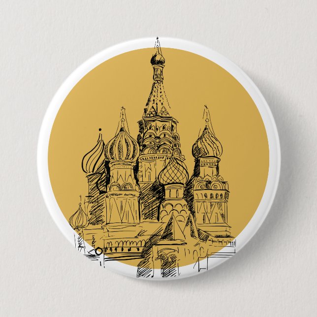 Moskauer Kathedrale Button (Vorderseite)
