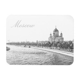 Moskauer Kathedrale Landschaftsarchitektur Magnet