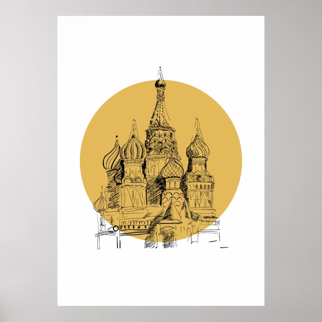 Moskauer Kathedrale Poster (Vorne)