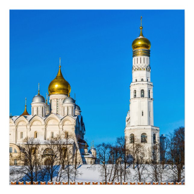Moskauer Kreml Kathedralen Fotodruck (Vorne)