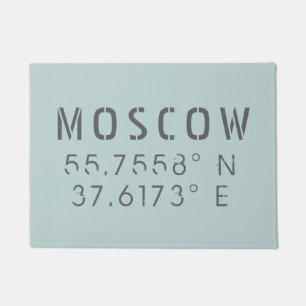 Moskauer Längengrad Fußmatte