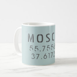 Moskauer Längengrad Kaffeetasse
