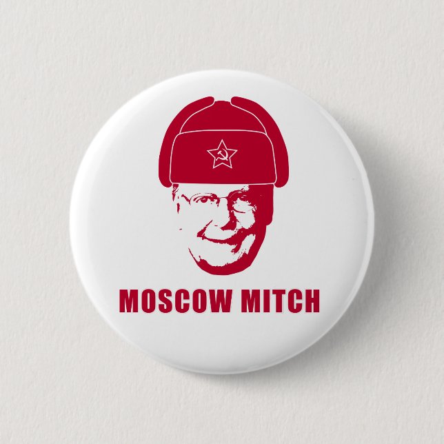 Moskauer Mitch Button (Vorderseite)