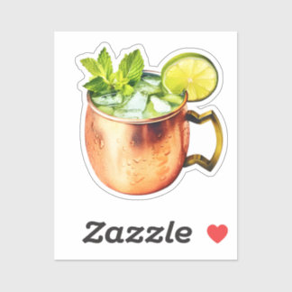 Moskauer Mule mit Limon Aufkleber