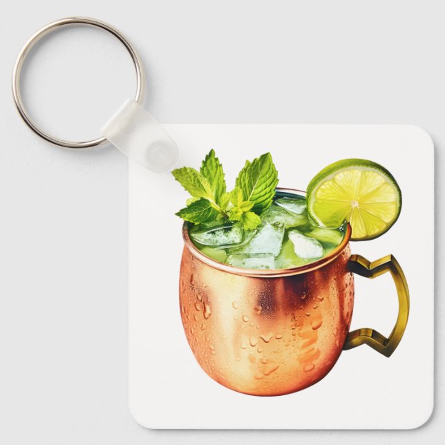 Moskauer Mule mit Limon Schlüsselanhänger (Vorderseite)