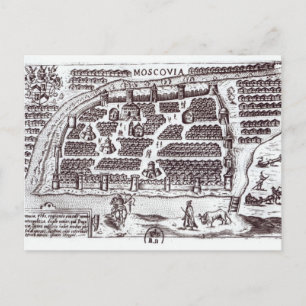 Moskauer Plan, 1628 Postkarte