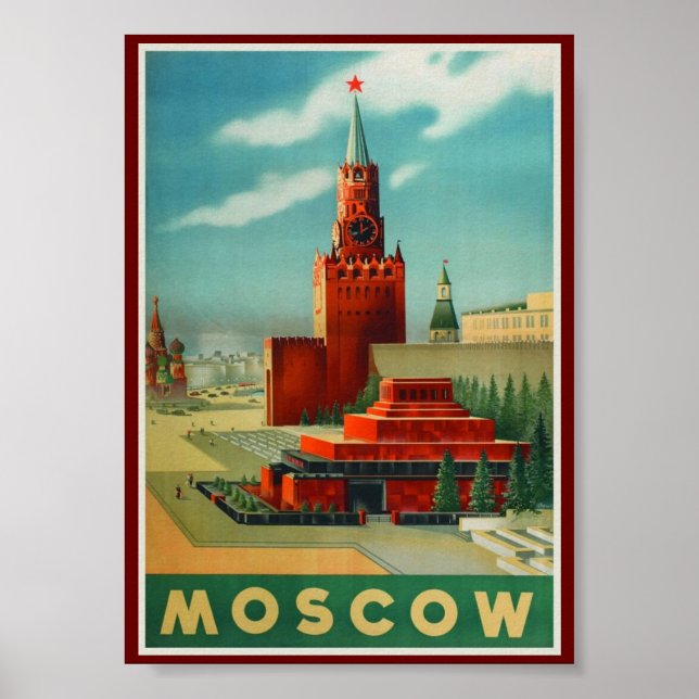 Moskauer Russland Vintag Poster (Vorne)
