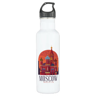 Moskauer Skyline Edelstahlflasche