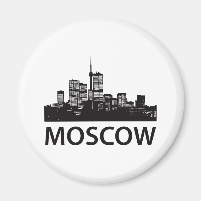 Moskauer Skyline Magnet (Vorne)
