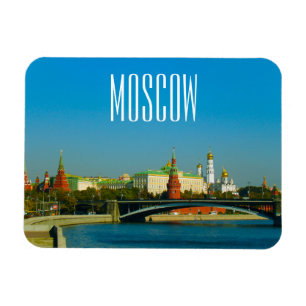 Moskauer Stadt Kreml Landschaftsarchitektur Moskwa Magnet