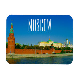Moskauer Stadt Kreml Landschaftsarchitektur Moskwa Magnet