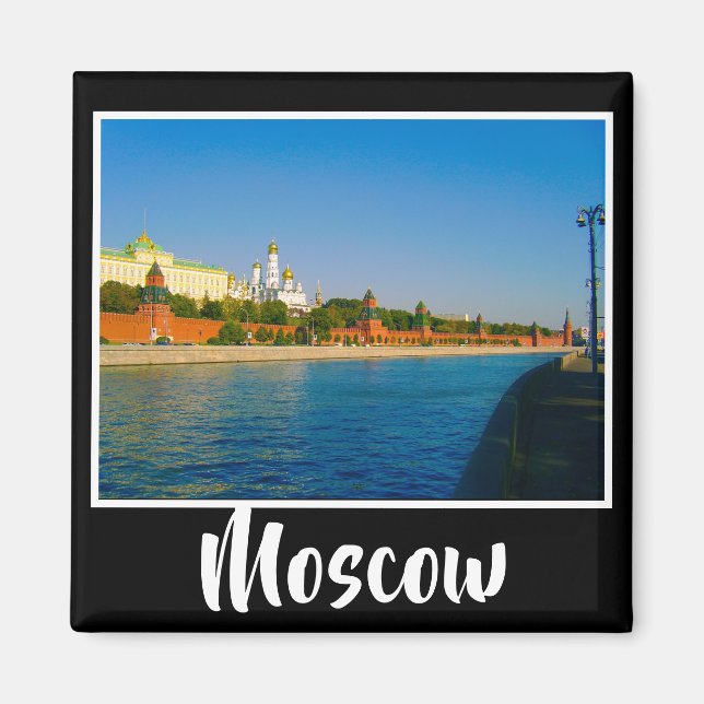 Moskauer Stadt Kreml Landschaftsarchitektur Moskwa Magnet (Vorne)