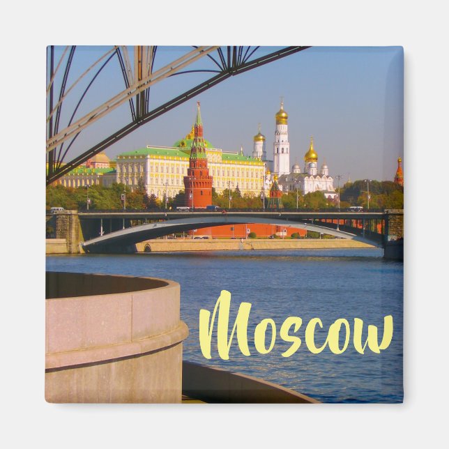 Moskauer Stadt Kreml Landschaftsarchitektur Moskwa Magnet (Vorne)