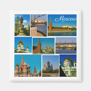 Moskauer Stadt Kreml Landschaftsarchitektur Moskwa Magnet