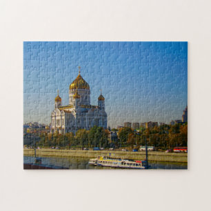 Moskauer Stadt Moskva Fluss Kathedrale Architektur