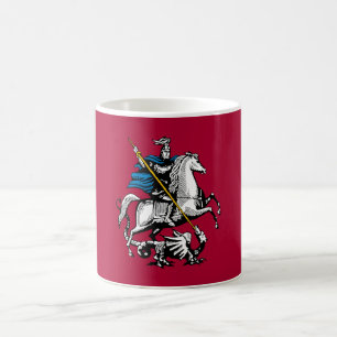 Moskauer Stadt Russland Flaggensymbol des heiligen Kaffeetasse