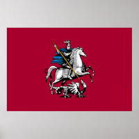 Moskauer Stadt Russland Flaggensymbol des heiligen